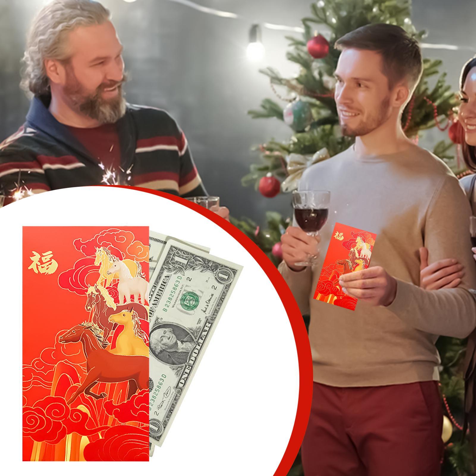 中国の旧正月の赤い封筒、携帯用現金封筒、春節、結婚式、クリス - Wedding Envelopes のレビューと価格
